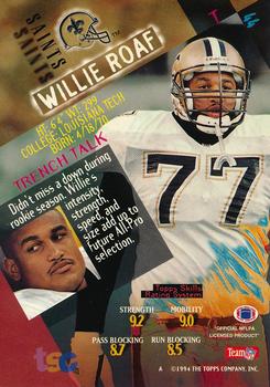 1994 Stadium Club - Super Bowl XXIX Embossed #44 Willie Roaf Back
