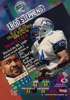 1994 Stadium Club - Super Bowl XXIX Embossed #163 Rod Stephens Back
