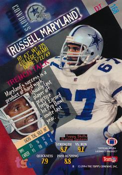 1994 Stadium Club - Super Bowl XXIX Embossed #168 Russell Maryland Back