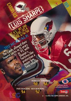 1994 Stadium Club - Super Bowl XXIX Embossed #169 Luis Sharpe Back