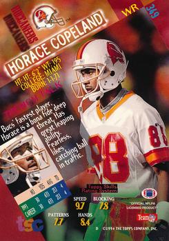 1994 Stadium Club - Super Bowl XXIX Embossed #349 Horace Copeland Back