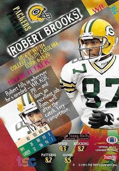 1994 Stadium Club - Super Bowl XXIX Embossed #364 Robert Brooks Back