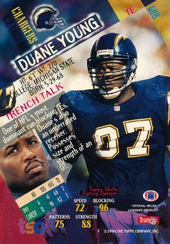 1994 Stadium Club - Super Bowl XXIX Embossed #488 Duane Young Back
