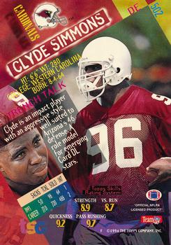 1994 Stadium Club - Super Bowl XXIX Embossed #502 Clyde Simmons Back