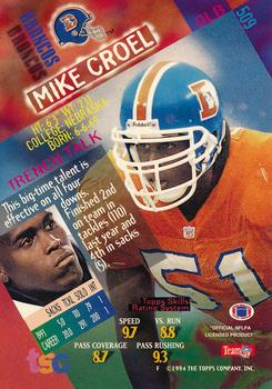 1994 Stadium Club - Super Bowl XXIX Embossed #509 Mike Croel Back