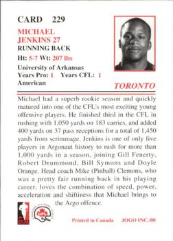 2000 JOGO #229 Michael Jenkins Back