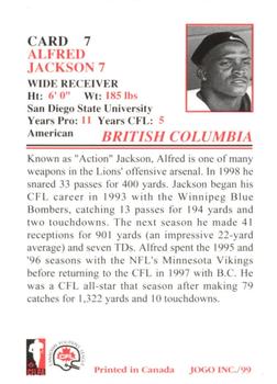 1999 JOGO #7 Alfred Jackson Back