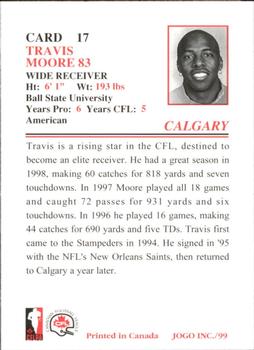 1999 JOGO #17 Travis Moore Back