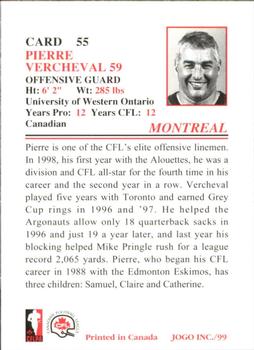 1999 JOGO #55 Pierre Vercheval Back