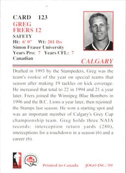 1999 JOGO #123 Greg Frers - NM-MT