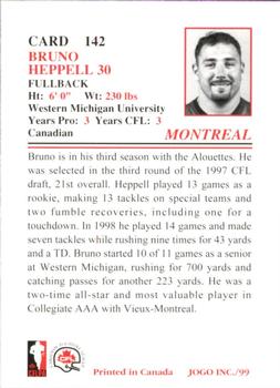 1999 JOGO #142 Bruno Heppell Back