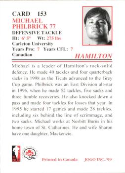 1999 JOGO #153 Mike Philbrick Back