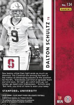 2018 Panini Elite Draft Picks #134 Dalton Schultz Back