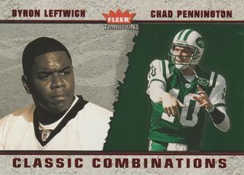 2003 Fleer Tradition - Classic Combinations Red #19 CC Chad Pennington / Byron Leftwich Front