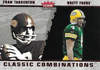 2003 Fleer Tradition - Classic Combinations Red #21 CC Fran Tarkenton / Brett Favre Front