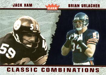 2003 Fleer Tradition - Classic Combinations Red #25 CC Jack Ham / Brian Urlacher Front
