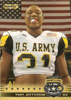 2010 Razor US Army All-American Bowl #33 Tony Jefferson Front