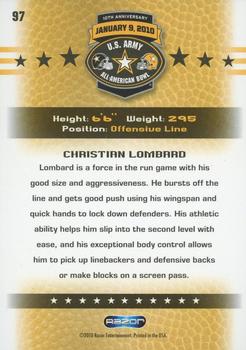2010 Razor US Army All-American Bowl #97 Christian Lombard Back