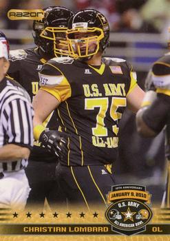 2010 Razor US Army All-American Bowl #97 Christian Lombard Front