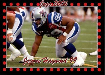 2006 JOGO #37 Jerome Haywood Front