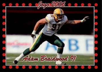 2006 JOGO #105 Adam Braidwood Front