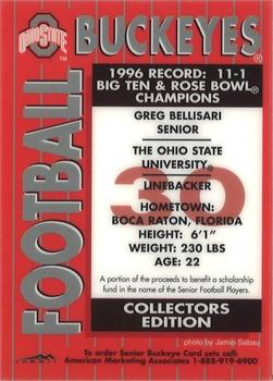 1997 Ohio State Buckeyes #NNO Greg Bellisari Back