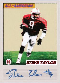 2008 TK Legacy Nebraska Cornhuskers - All-American Autographs #AA7 Steve Taylor Front