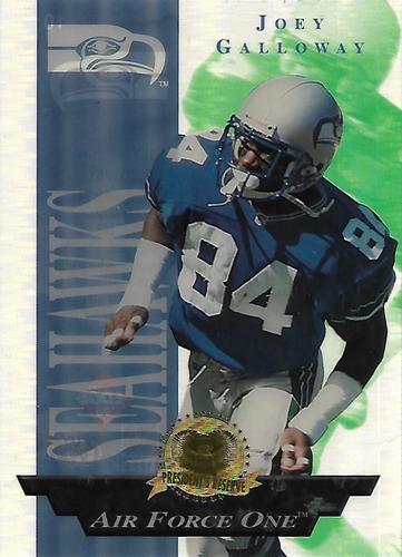 1996 Collector's Edge President's Reserve - Air Force One Jumbos Collector Series (CS) #10 Joey Galloway Front