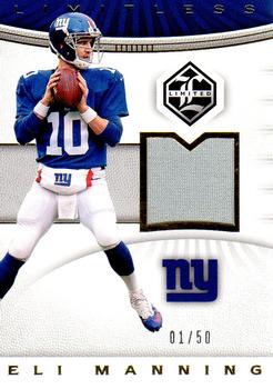 2017 Panini Limited - Limitless Materials #LM-EM Eli Manning Front