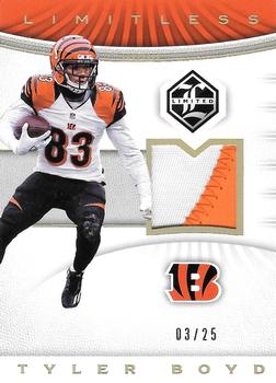 2017 Panini Limited - Limitless Materials Prime #LM-TB Tyler Boyd Front