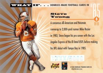 1996 Donruss - What If... Executive Proofs #8 Steve Young Back