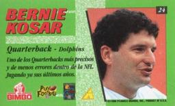 1996 Pinnacle Bimbo Bread #24 Bernie Kosar Back