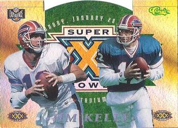 1996 Classic NFL Experience - Super Bowl XXX Die Cut Interactive #1C Jim Kelly Front