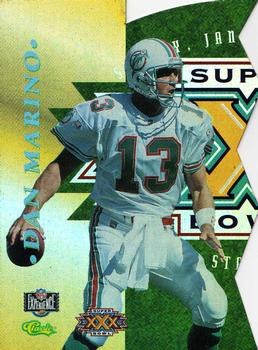 1996 Classic NFL Experience - Super Bowl XXX Die Cut Interactive #2A Dan Marino Front