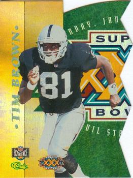 1996 Classic NFL Experience - Super Bowl XXX Die Cut Interactive #5A Tim Brown Front