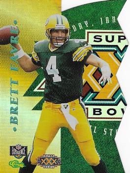 1996 Classic NFL Experience - Super Bowl XXX Die Cut Interactive #9A Brett Favre Front