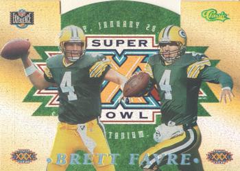 1996 Classic NFL Experience - Super Bowl XXX Die Cut Interactive #9C Brett Favre Front