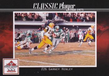 2012 Extreme Sports CFL Grey Cup 100 Years #NNO Garney Henley Front