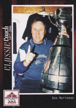 2012 Extreme Sports CFL Grey Cup 100 Years #NNO Don Matthews Front