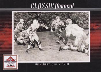 2012 Extreme Sports CFL Grey Cup 100 Years #NNO 46th Grey Cup - 1958 Front