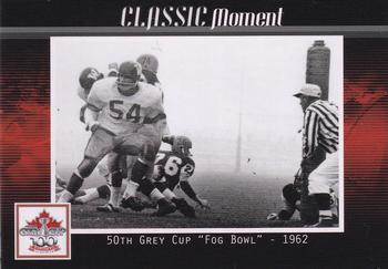 2012 Extreme Sports CFL Grey Cup 100 Years #NNO 50th Grey Cup - Fog Bowl 1962 Front