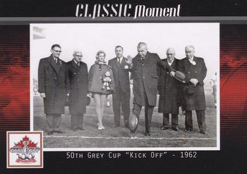 2012 Extreme Sports CFL Grey Cup 100 Years #NNO 50th Grey Cup - Kick Off 1962 Front