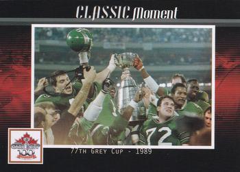 2012 Extreme Sports CFL Grey Cup 100 Years #NNO 77th Grey Cup - 1989 Front
