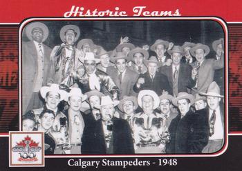 2012 Extreme Sports CFL Grey Cup 100 Years #NNO Calgary Stampeders - 1948 Front