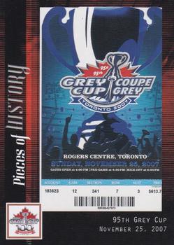 2012 Extreme Sports CFL Grey Cup 100 Years #NNO 95th Grey Cup Program Front