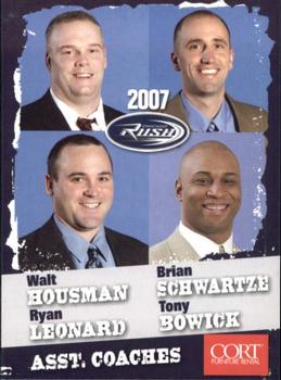 2007 MultiAd Chicago Rush (AFL) #30 Asst Coaches Front