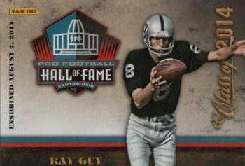 2014 Panini Pro Football Hall of Fame #RG Ray Guy Front