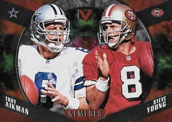 2017 Panini Vertex - Nemeses #NM-18 Troy Aikman / Steve Young Front