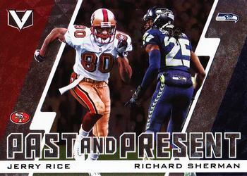 2017 Panini Vertex - Past and Present #PP-5 Jerry Rice / Richard Sherman Front