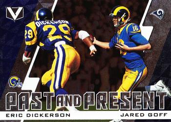 2017 Panini Vertex - Past and Present #PP-13 Eric Dickerson / Jared Goff Front